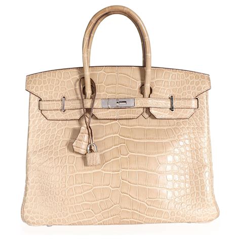 hermes poussiere|HERMES Matte Alligator Birkin 35 Poussiere .